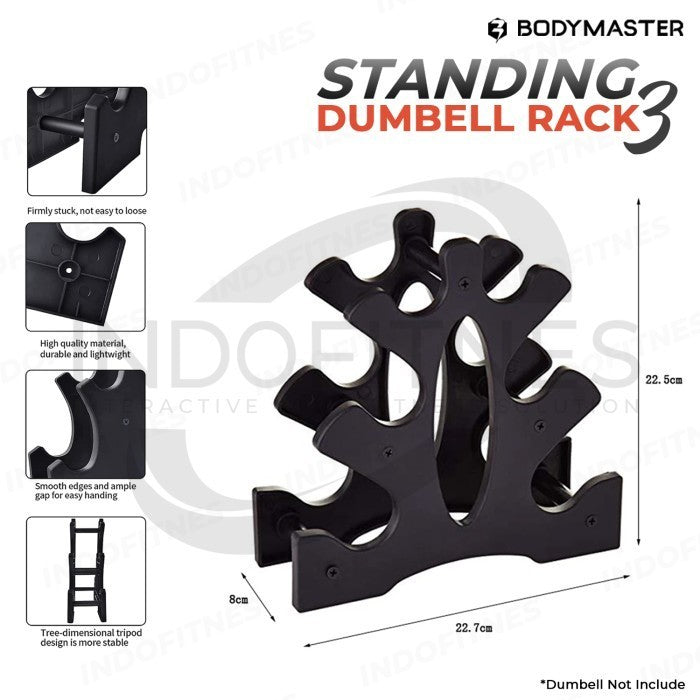 BODYMASTER Standing Dumbell Rack 3 Susun BM-A029 Rak vertical