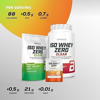 Biotech - Iso Whey Zero Clear Protein 1000 gram - watermelon