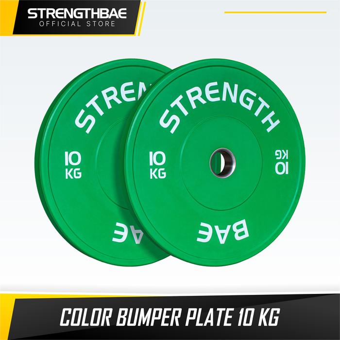 Color Bumper Plate STRENGTHBAE Weight Plates Beban 5 10 15 20 25 Kg - 15 Kg