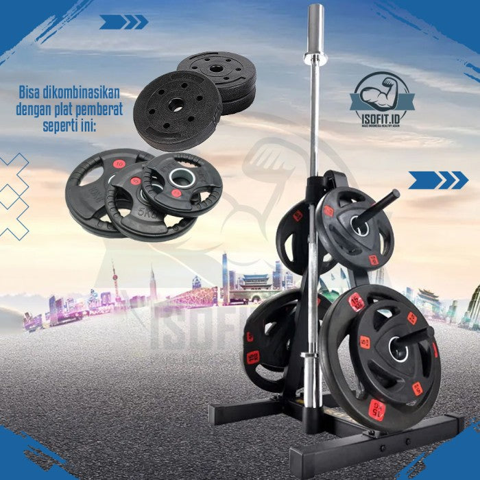 2-SETS Barbell Sheet Storage Rack / Rak Gantung Plat Barbel