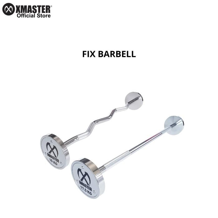 XMASTER Chromed Steel Fixed Straight Curl Barbell Storage Rack Latihan Powerlifting Bodybuilder - Storage Rack - Storage Rack