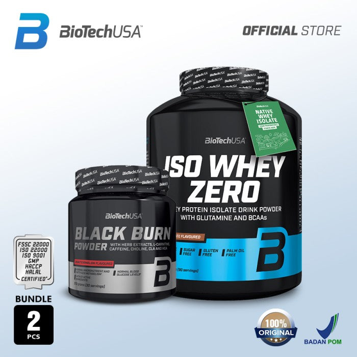 Bundle - ISOWHEY ZERO LACTOSE 2270Gr + BLACK BURN 210Gr - Vanila