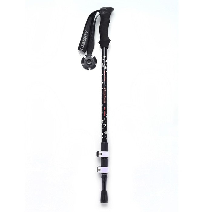 OneTwoFit Trekking Pole 3 Ruas Tongkat Hiking Pegangan Spons EVA - Hitam