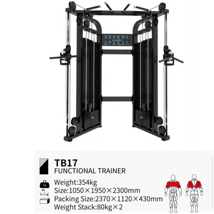BRTW FITNESS Dual Pulley Adjustable TB17/ Fuctional /Gym / Fitness
