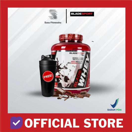 Blade Whey Protein 5lbs - Suplemen Fitness 75 Serving - Vanila