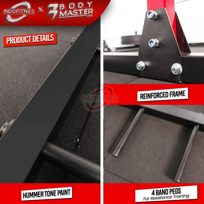 BODYMASTER Power Rack BM-1801 - Home Gym Power Cage Bench Press Squat - LANDMINE + TBAR, KURIR TOPED