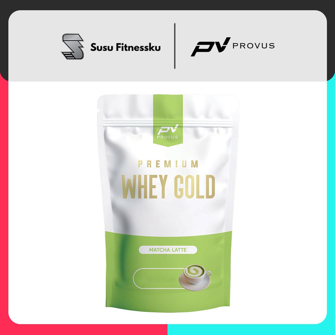 Provus Premium Whey Gold 900gr - Whey Protein Concentrate susu fitness - VANILLA - 900GR, SACHET PWG