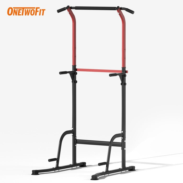 OneTwoFit Power Tower Pull Up Bar Multi-Function Alat Olahraga Fitness