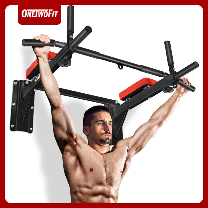 OneTwoFit Power tower Pull up alat olahraga rumahan fitness gym