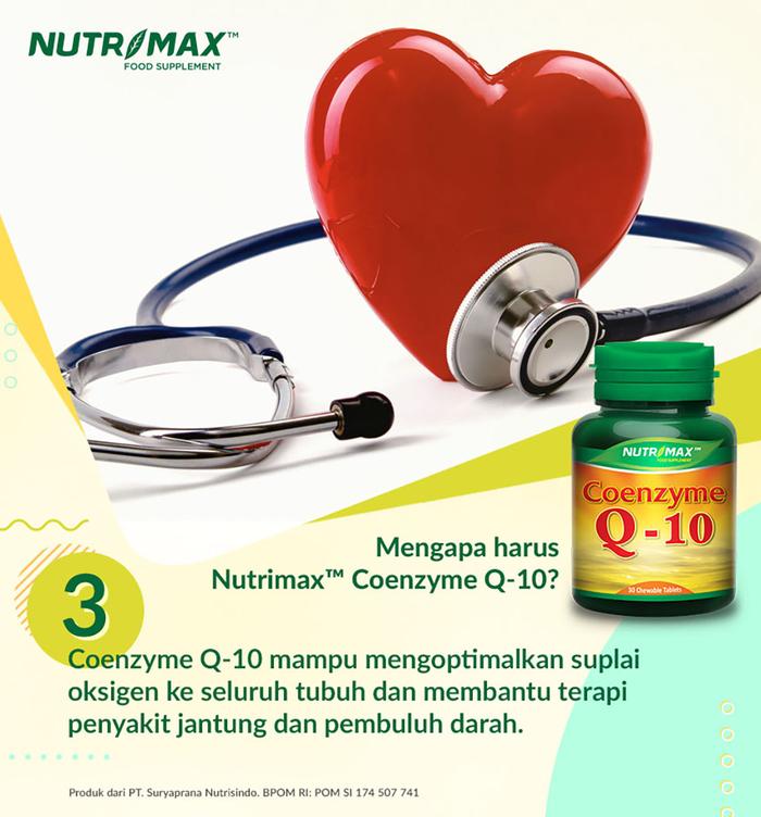 Nutrimax Coenzyme Q-10 30 Tablet Kunyah