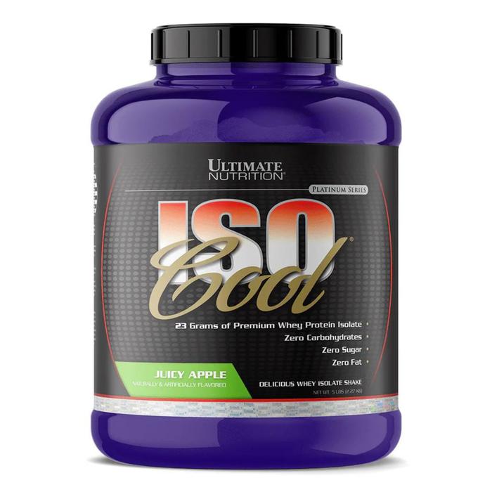 Ultimate Nutrition ISO Cool suplemen fitness / suplemen gym / suplemen protein penambah massa otot - Chocolate Creme, 5 lb