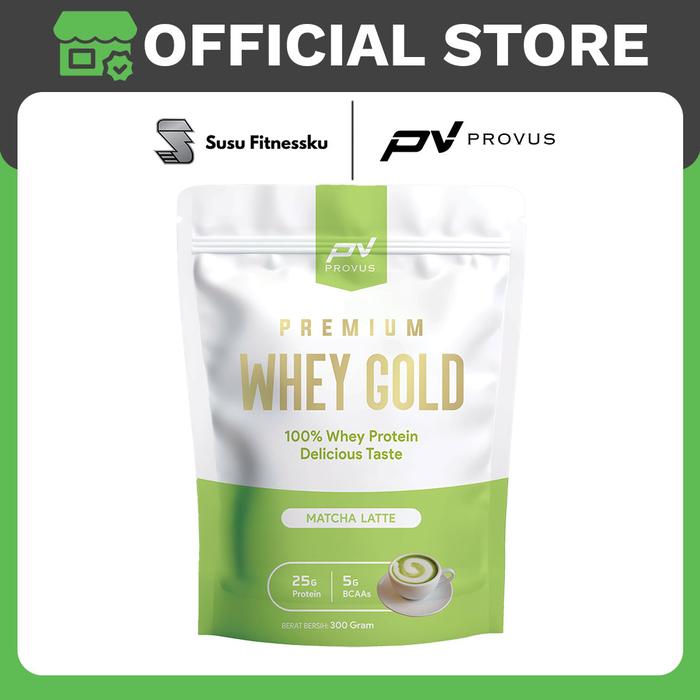 Provus Premium Whey Gold 300gr - Whey Protein Concentrate - STRAWBERRY CAKE