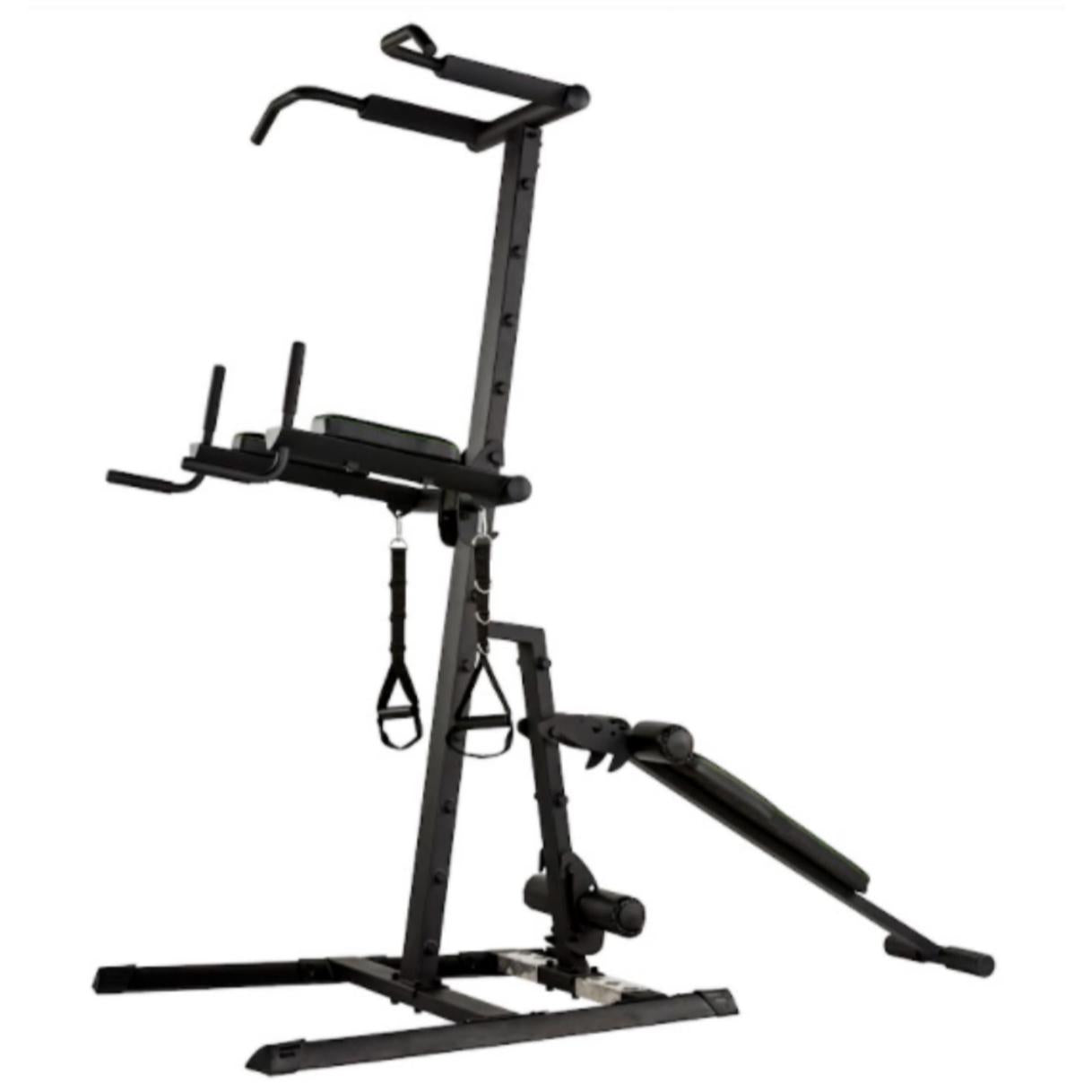 Tunturi Power Tower Pt 80 Hitam Gym Kursi