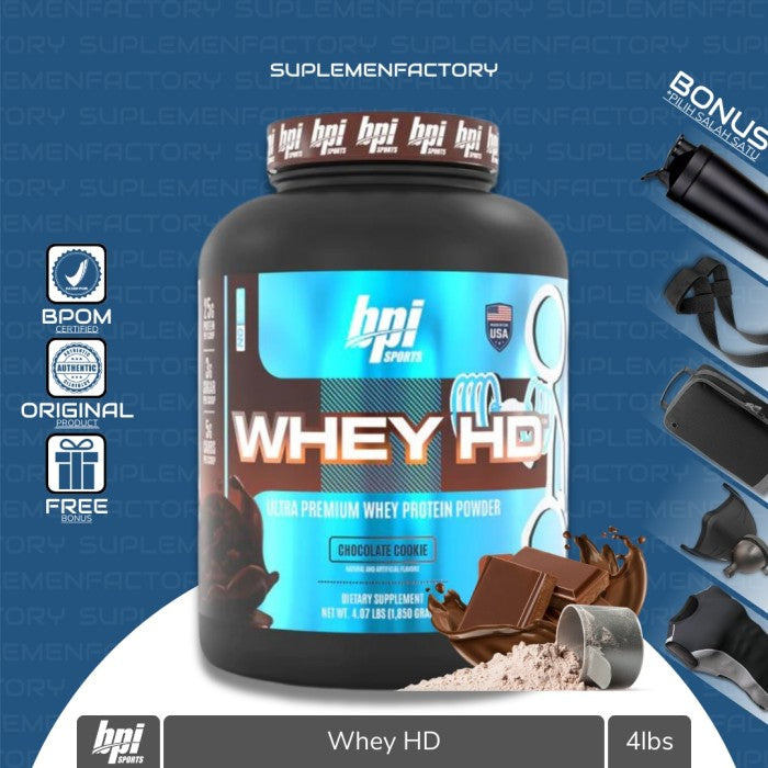 BPI Sports Whey HD 4 Lbs Whey Protein Concentrate Isolate