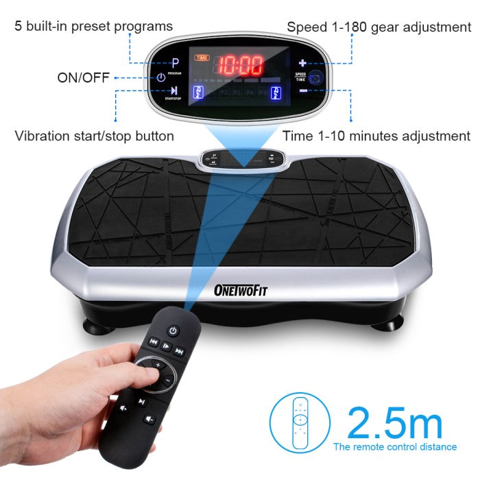 OneTwoFit Fitness Exercise Vibration Machines Platform Slim Exercise