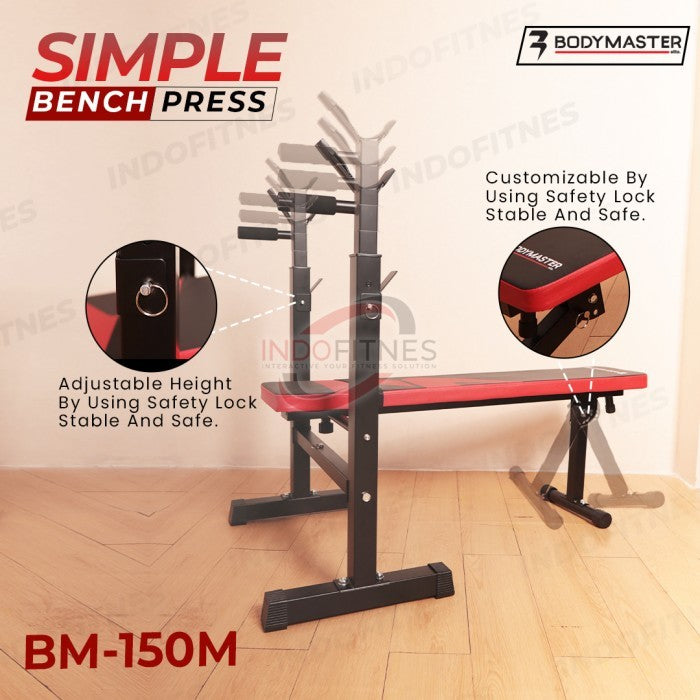 BODYMASTER Bench Press BM-150M Simple Bangku Kursi Fitness Gym