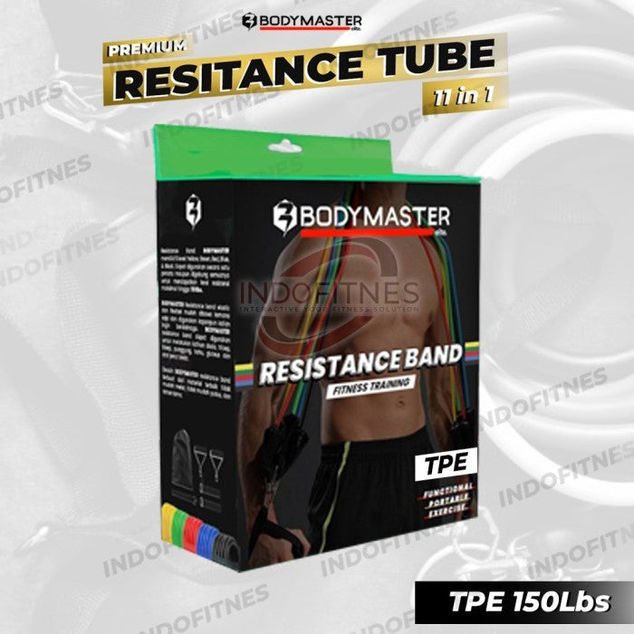 BODYMASTER Premium 150lbs Resistance Band Set I315 Tube Set Latex TPE  - TPE