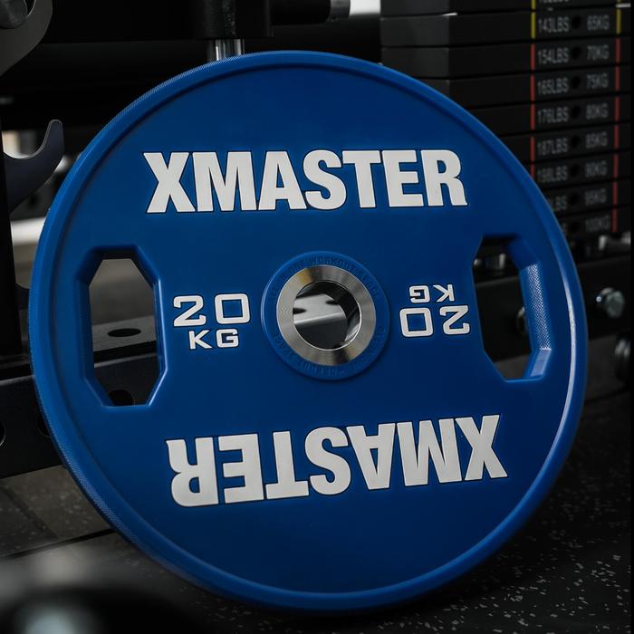 XMASTER CPU Grip Plates 5-20kg Alat Angkat Beban Fitness Gym Rumah CrossFit Training Powerlifting Dengan Pegangan Ergonomis - 5kg Pair
