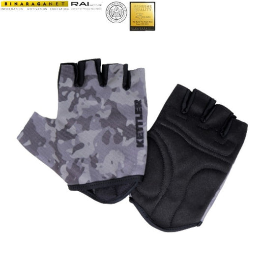 KETTLER Multi Purpose Training Gloves Camo Black Sarung Tangan Gym 530