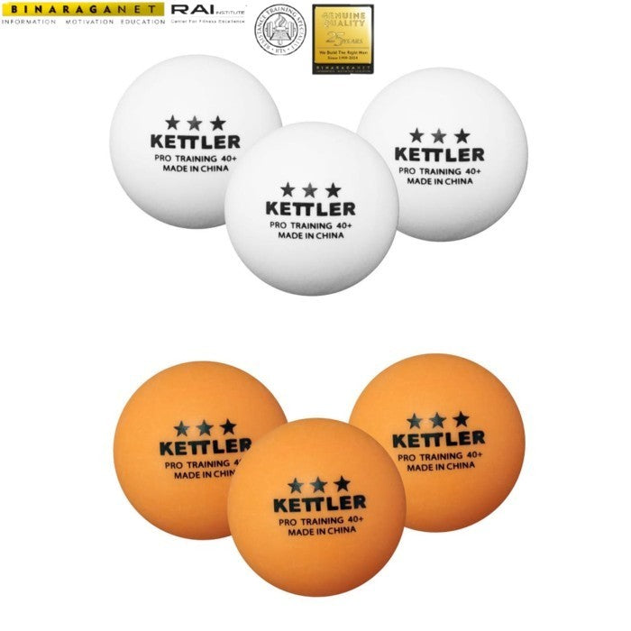 KETTLER Table Tennis Balls Bola PingPong 3 Stars 53053/53153