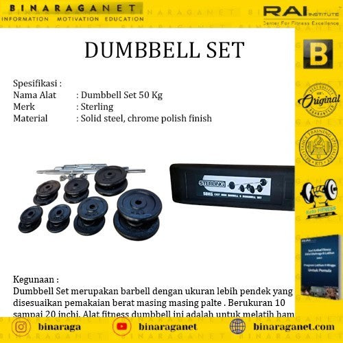Dumbbell Barbell Set Sterling 50kg