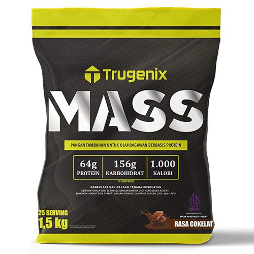 Trugenix Mass Gainer 50 servings 3 kg Mass Pro Weight Gainer 2unit 1,5