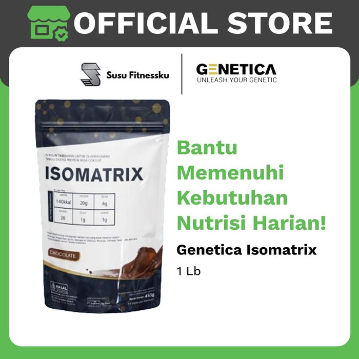 Genetica Isomatrix 1 Lbs Protein Isolate Matrix - CHOCOLATE
