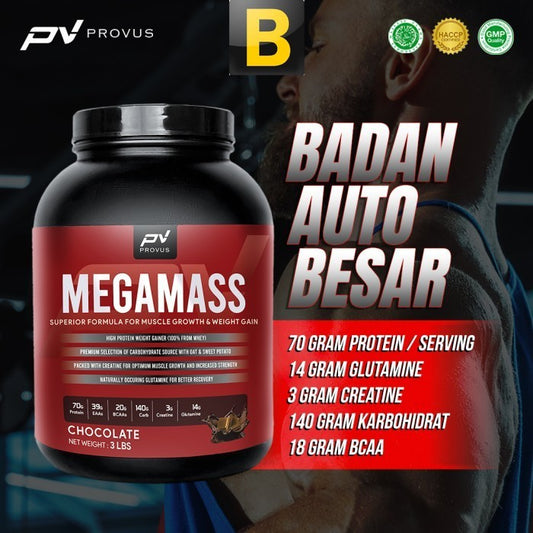 Provus Mega Mass 3Lb - Weight Gainer