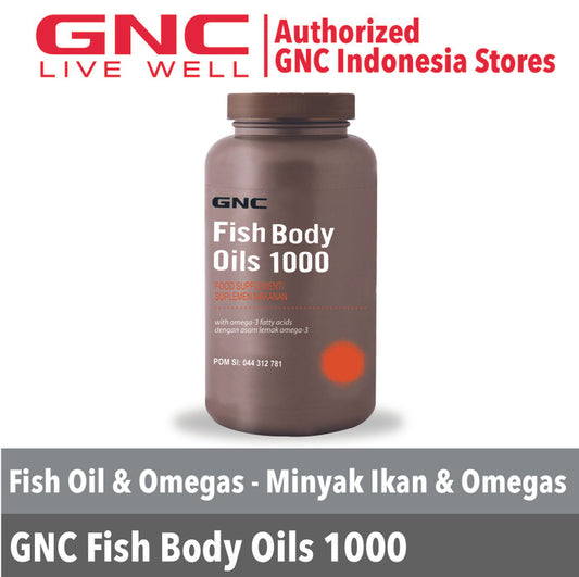 GNC Fish Body Oils 1000 - 180 kapsul (106667)