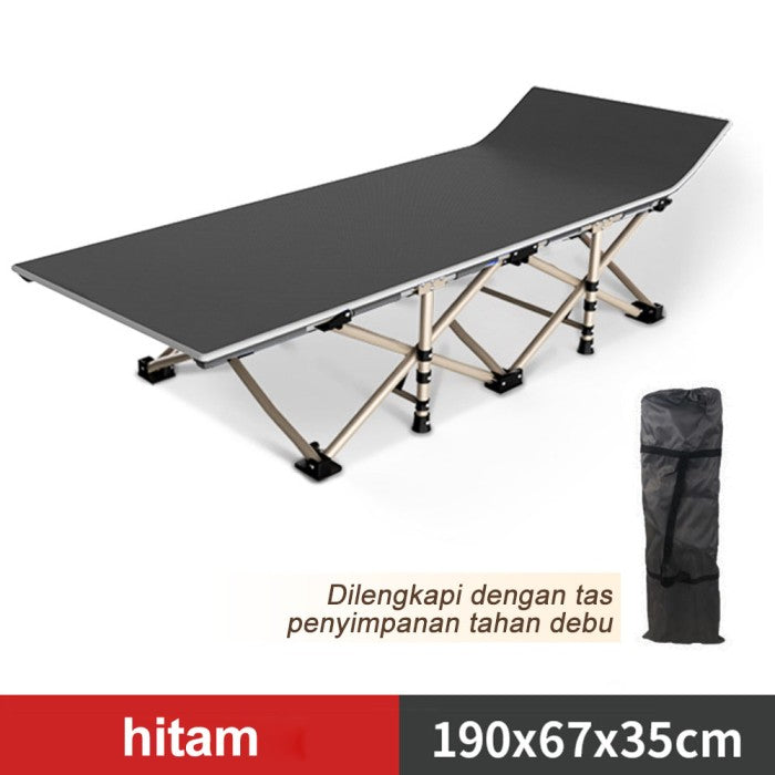 OneTwoFit Ranjang Lipat Folding Bed Lipat Portable Ranjang Camping Besi Malas Folding Bed