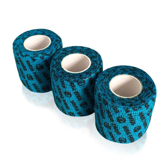 XMASTER Crossfit Hook Grip Tape Weightlifting Powerlifting Strength Deadlift Flexible Cotton ROGUE - NP Blue 3 roll