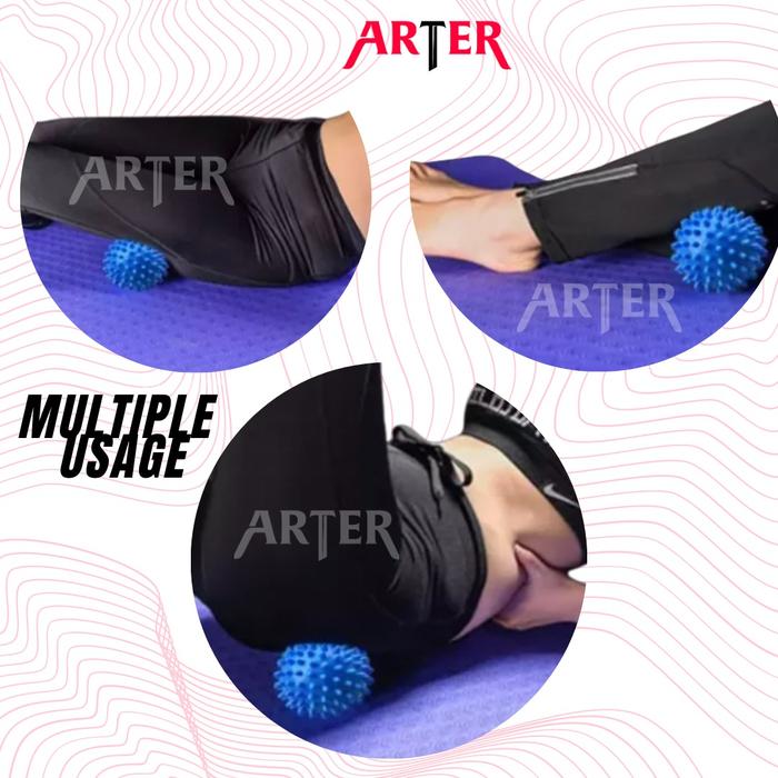 ARTER MASSAGE BALL YOGA BOLA DURI TERAPI PIJAT AKUPUNTUR STROKE SPIKY - Ocean Blue