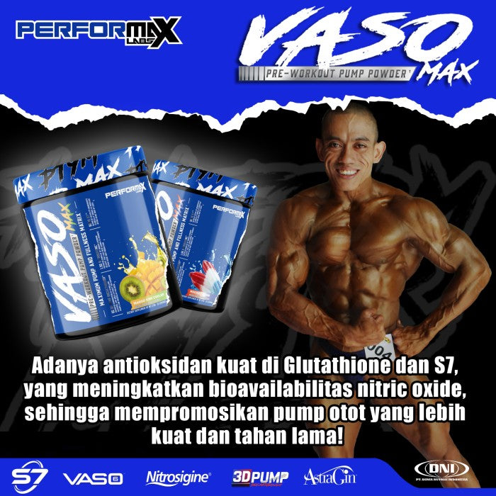 VASOMAX PWO PUMP POWDER 270 GRAMS (20 SERVING) - MANGO KIWI