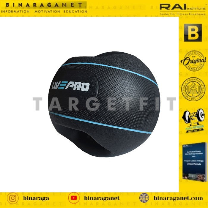 Promo Double Grip Madicine Ball Livepro 4kg, 5kg, 6kg, 7kg, 8kg