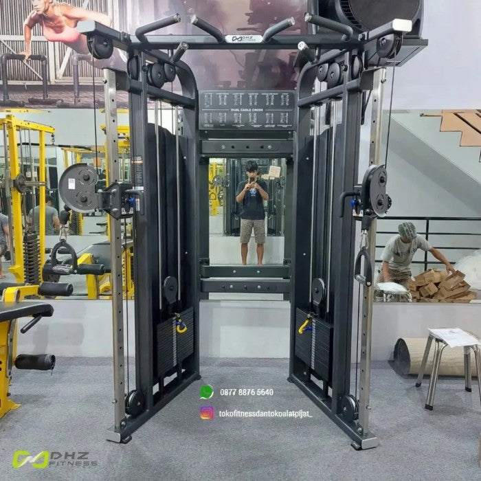 Bundling AnyFit PEB204 PLATE LOADED SQUAT & DHZ DUAL PULLEY E1017C