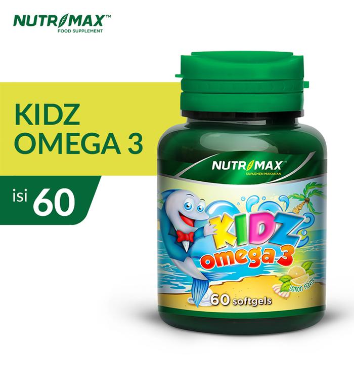 Nutrimax Kidz Omega 3 Vitamin untuk Anak Imunitas Daya Tahan Tubuh Minyak Ikan Anak Nutrisi Otak 60 Softgels