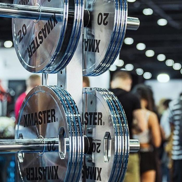 XMASTER Steel Plate Chromed Powerlifting Grip Calibrated IPF Fitness Strength gym ROGUE ELEIKO - 5kg Sepasang