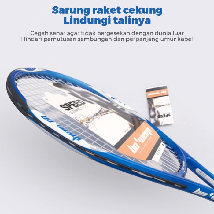 OneTwoFit Raket Tennis 27inch Olahraga Tennis Raket Tennis Dewasa Berat ringan 280g Kirim tas penyimpanan