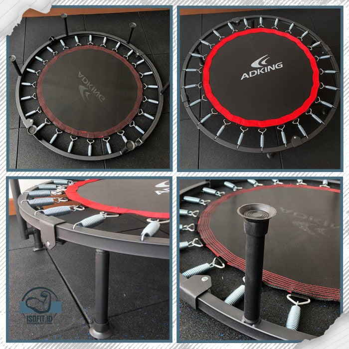 Folding Exercise Trampoline 40inch / Latihan Lompat bisa dilipat diamter 100cm (BC005) - Tanpa Pegangan