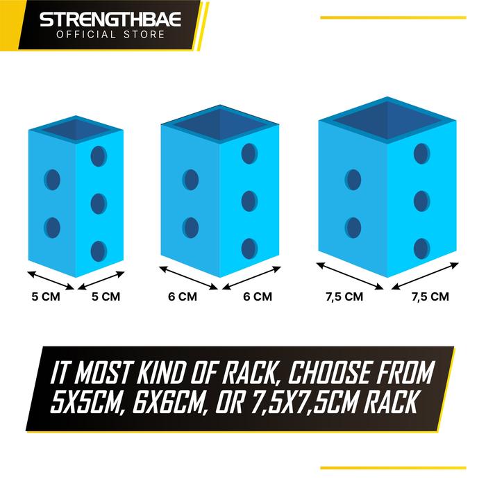 Smith Machine Trolley STRENGTHBAE Attachment Power Rack Home Gym Fitness All in One - 5x5cm Rack