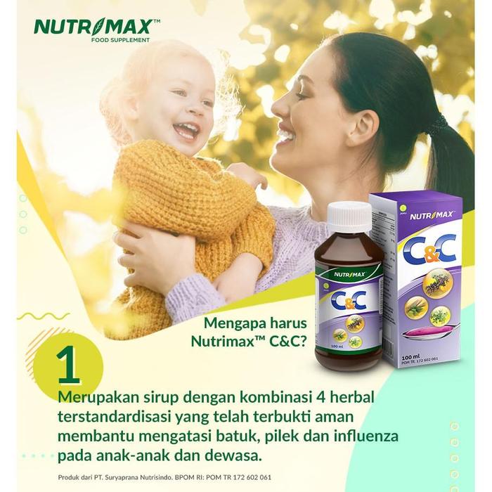 Nutrimax C&C Syrup Cough & Cold Demam Radang Tenggorokan