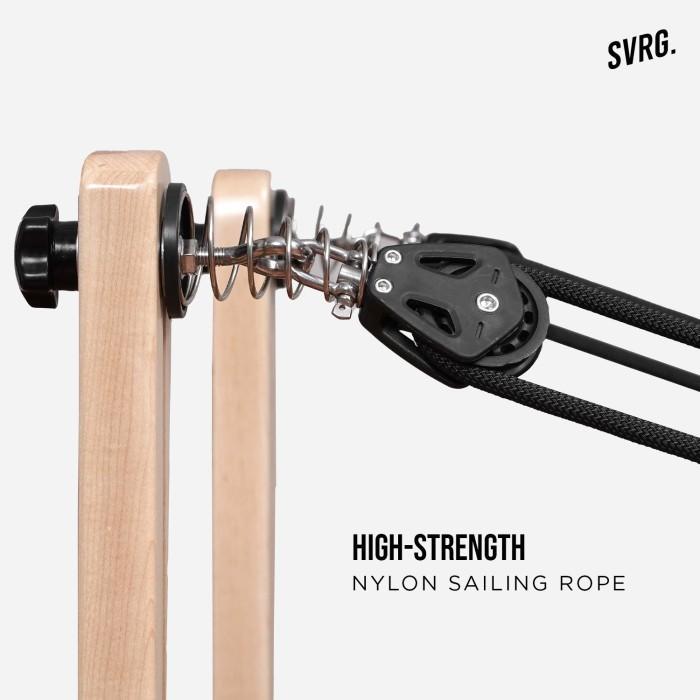 Pilates Reformer Y - Half Tower - SVRG - Gym Pilates Yoga - Black