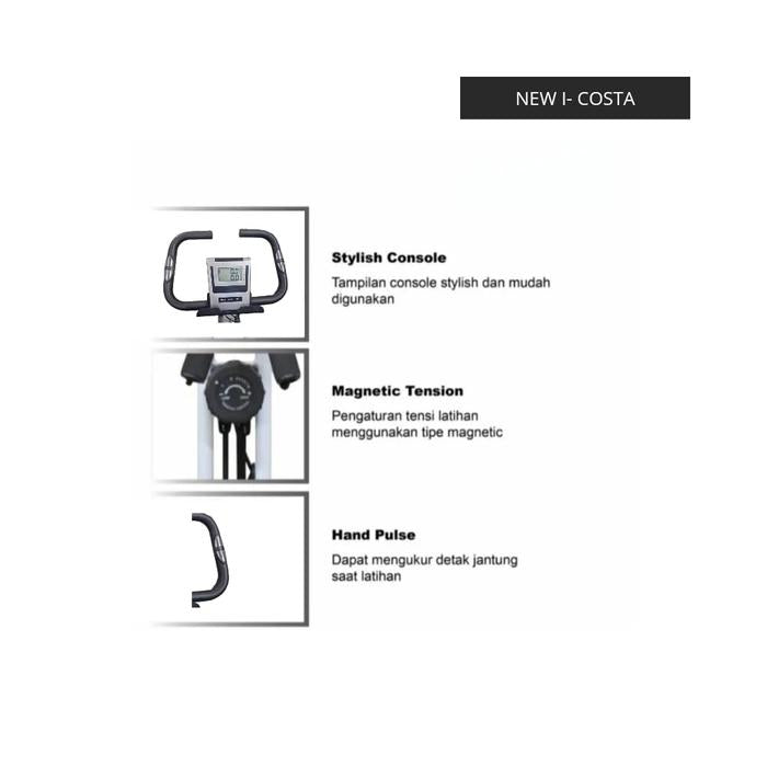 Alat Fitness Sepeda Statis New I - Costa Magnetic X-Bike Lifesports