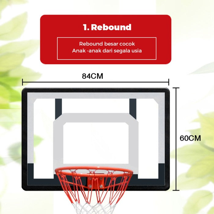 OneTwoFit Bingkai Basket 1.55-2.1m Ring basket portable anak dan dewasa bisa diatur naik turun Ring Basket