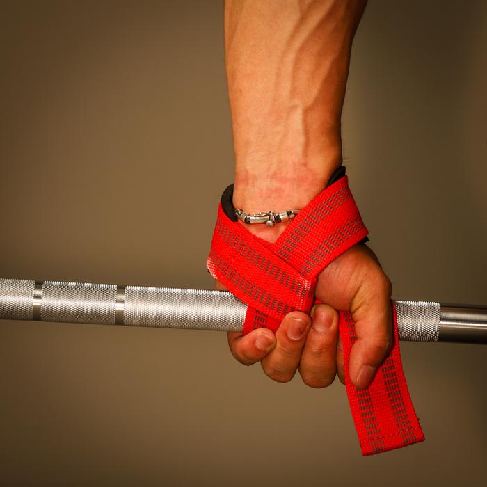 XMASTER Lifting Strap Deadlift – Strap Angkat Beban & CrossFit Grip strap angkat beban - Lifting Strap - Black
