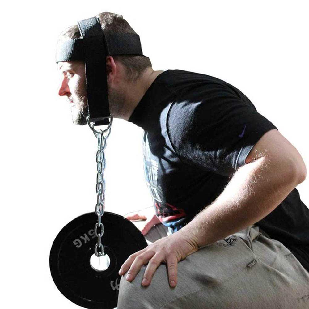 EPROLO Head Harness Belt Neck Traps Weight Lifting Chain Fitness Gym - PR-001