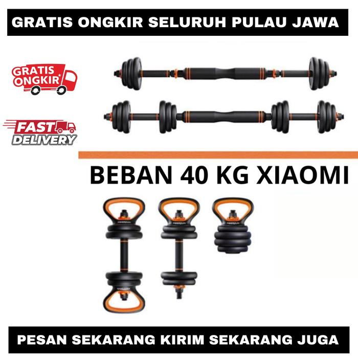 F211b adjustable dumbell 40 kg fed barbell kettlebell xiaomi dambel