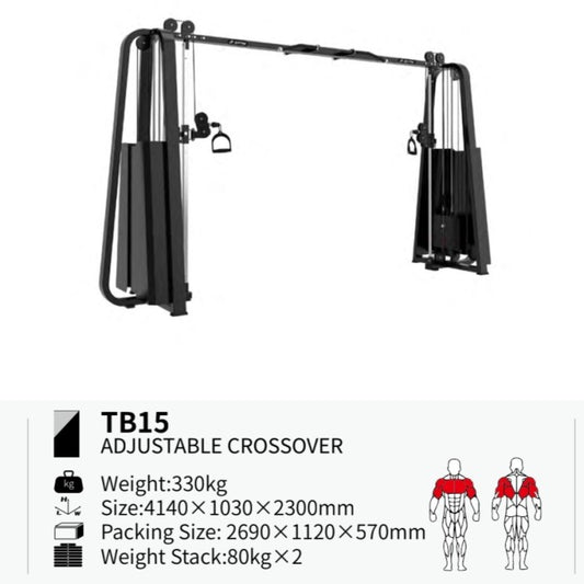 BRTW FITNESS Dual Cable Crossover TB15 /Gym / Fitness
