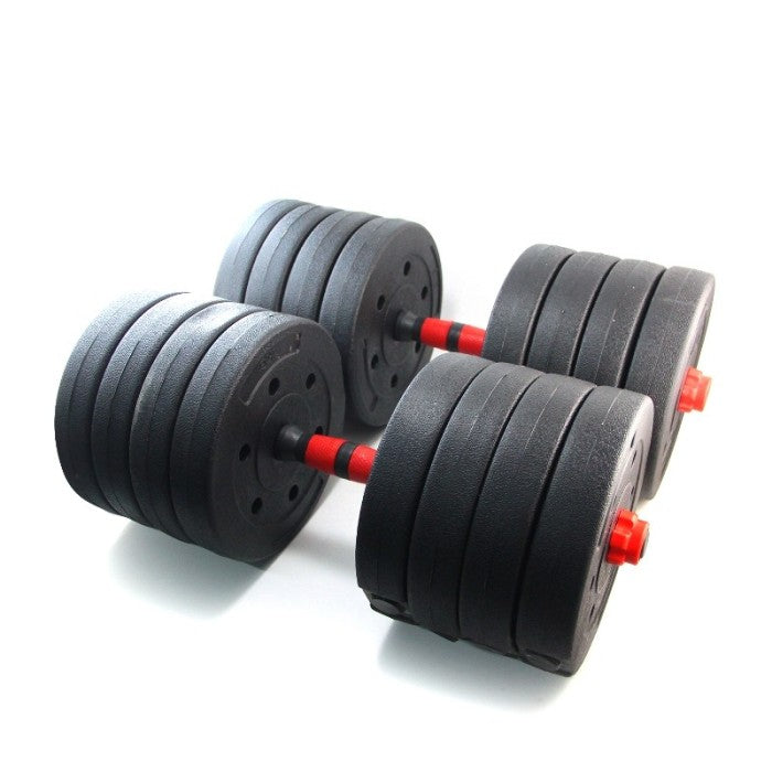 F208 READY 50KG DUMBBELL BARBEL SET ADJUSTABLE MULTIGUNA 2 IN 1
