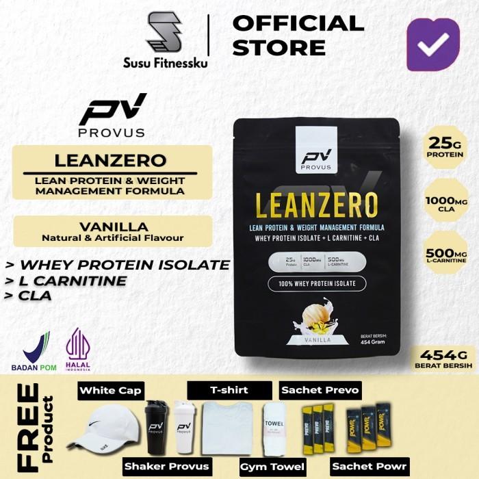Provus Lean Zero (Whey Protein Isolate + Fat Burner) 450 Gram - StrawberyBanana, TOPI